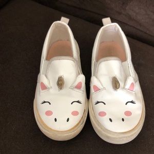 Old Navy unicorn slip ons